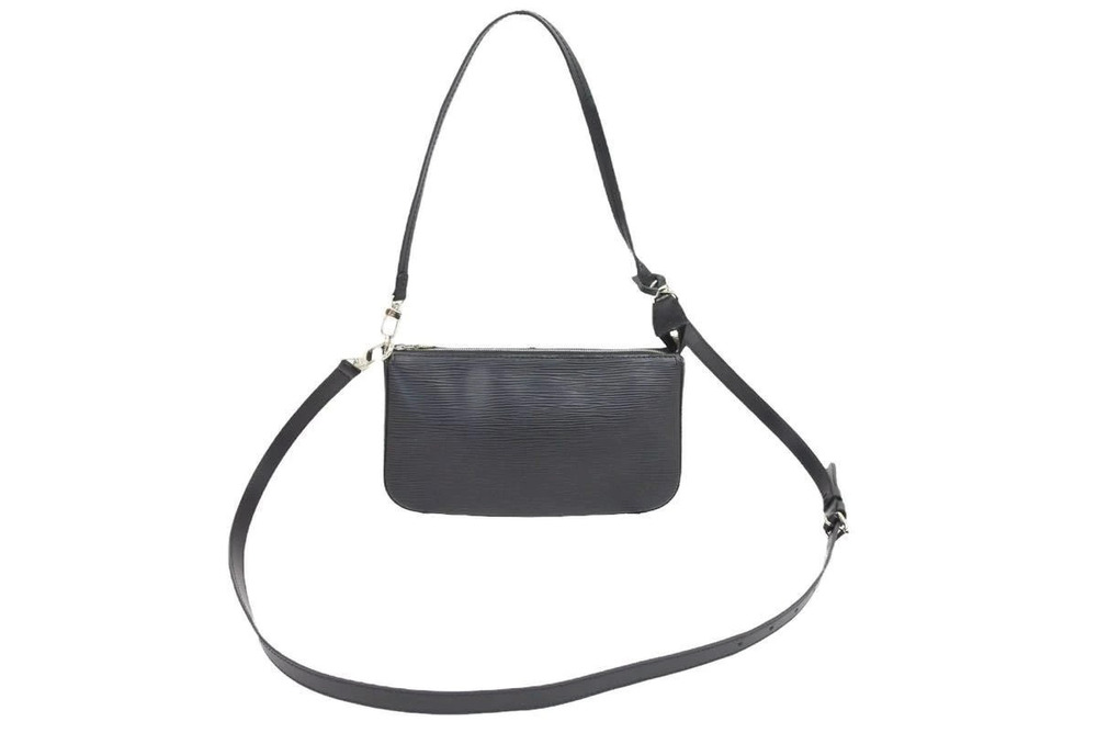 Louis Vuitton Pochette Accessories NM textured Epi leather Black
